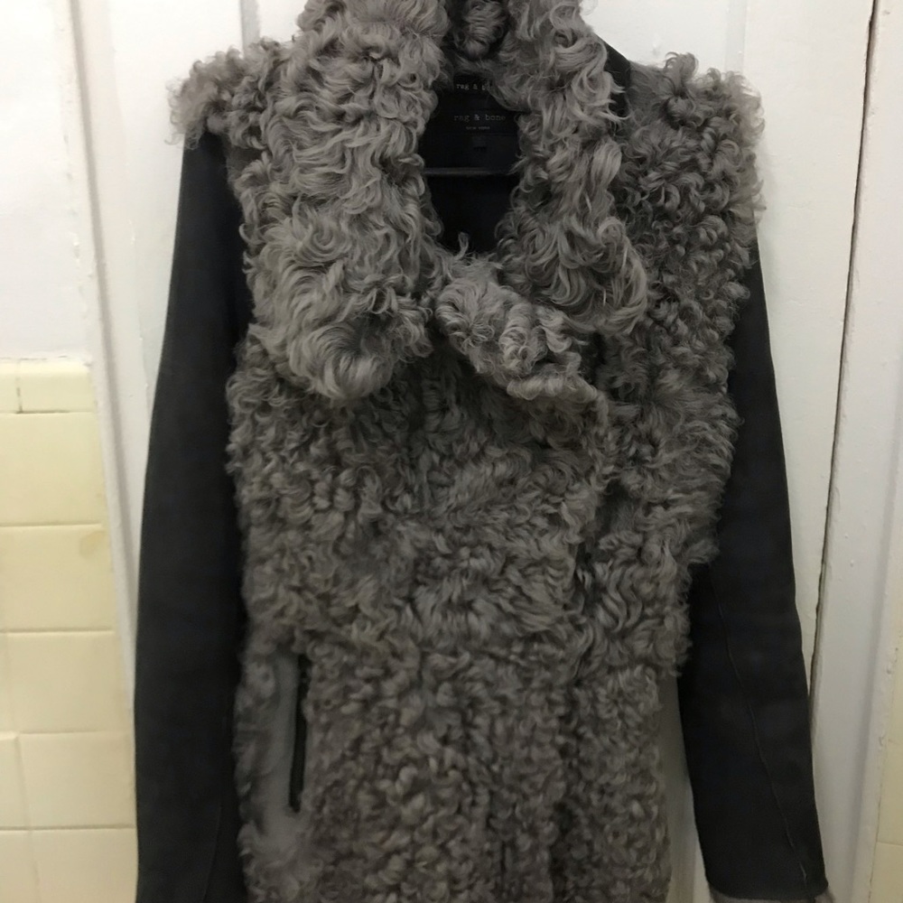 Rag & bone shearling jacket - Picture 3 of 7